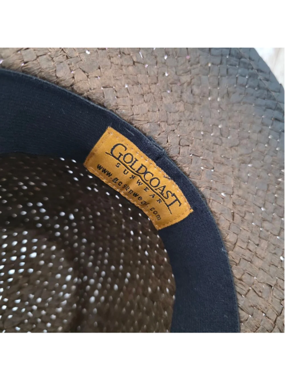 Goldcoast Sunwear Brown Straw Cowboy Hat NWOT